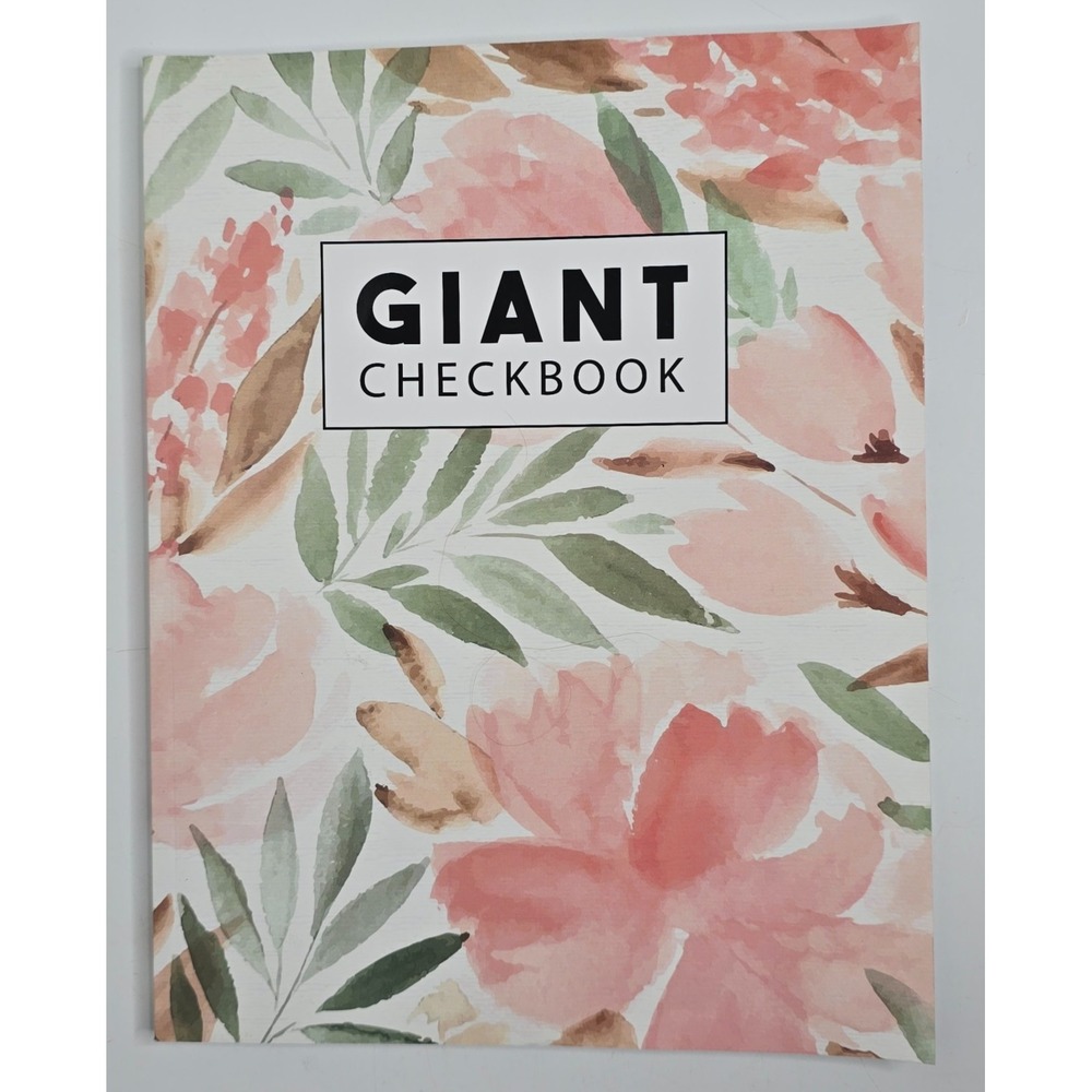 Giant Checkbook Planner Accounting Lists Blank NEW Transactions Balances